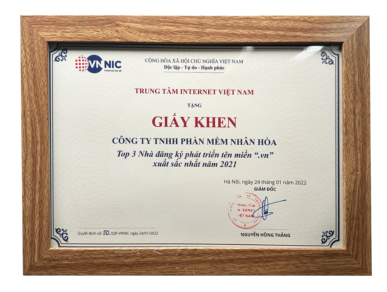 Top 3 NĐK phát triển tên miền xuất sắc nhất 2021