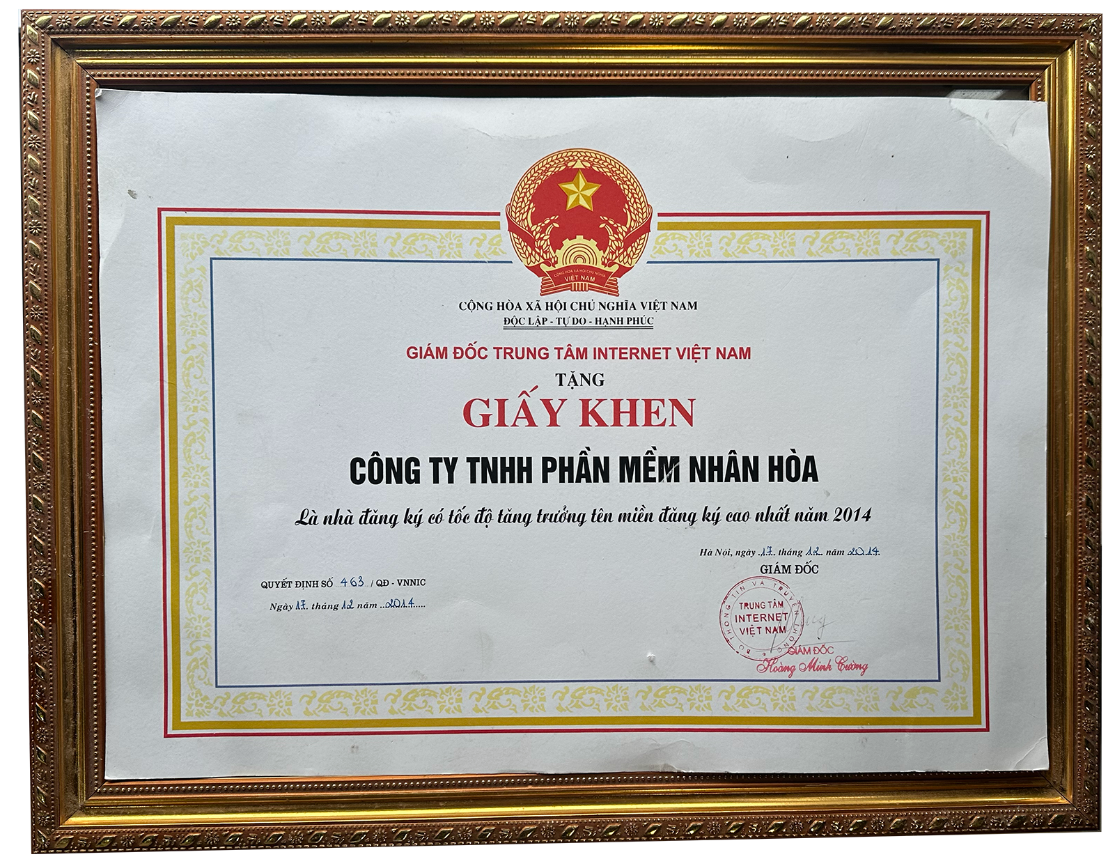 Nhà đăng ký có tốc độ tăng trưởng tên miền đăng ký cao nhất năm 2014